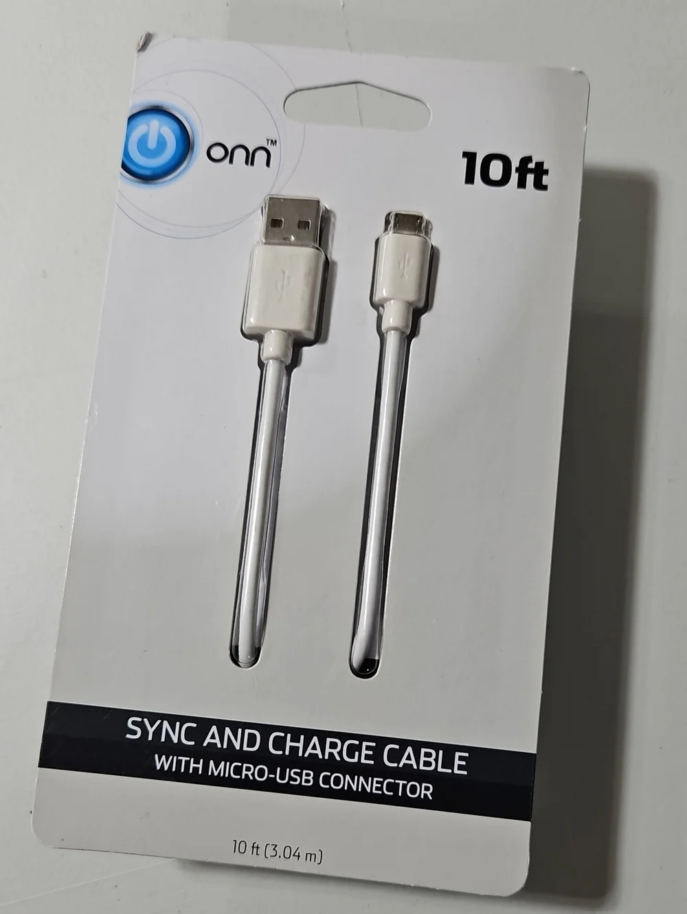 On Running White Micro-USB Sync & Charge Cable